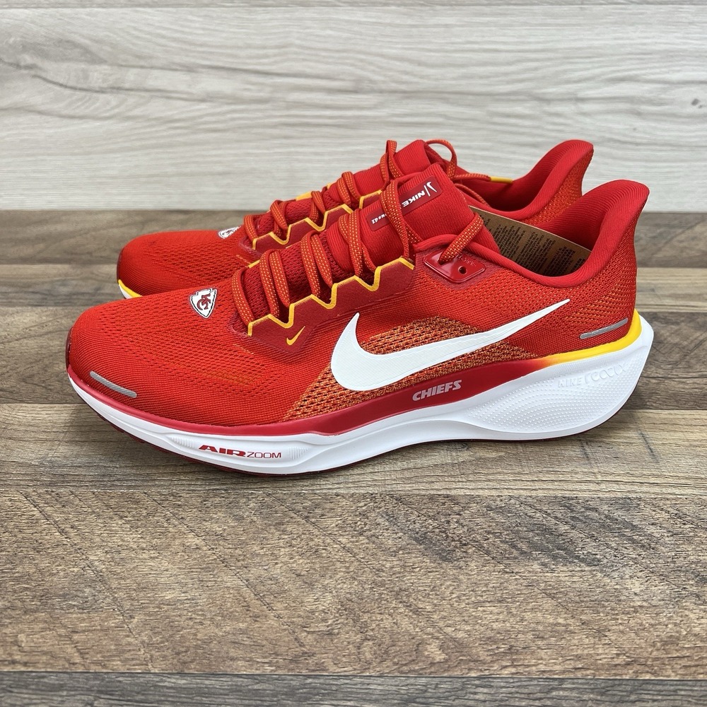 Nike Kansas City Chiefs NFL Air Zoom Pegasus 41 nby FZ5079-600 Shoe Men Sz 12 - Picture 2 of 9
